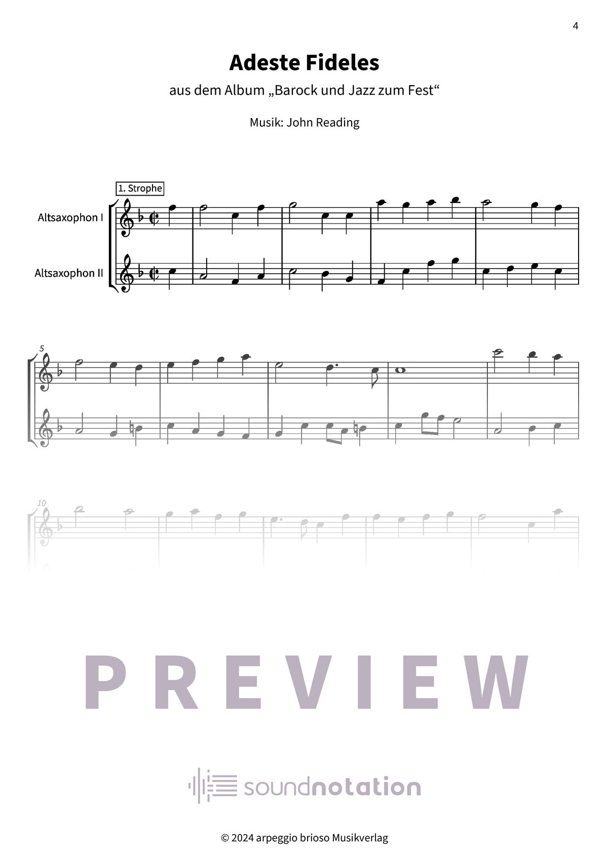 Adeste Fideles - Preview Page 1