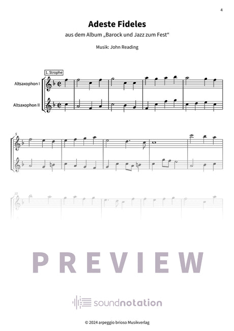 Adeste Fideles - Preview Page 1