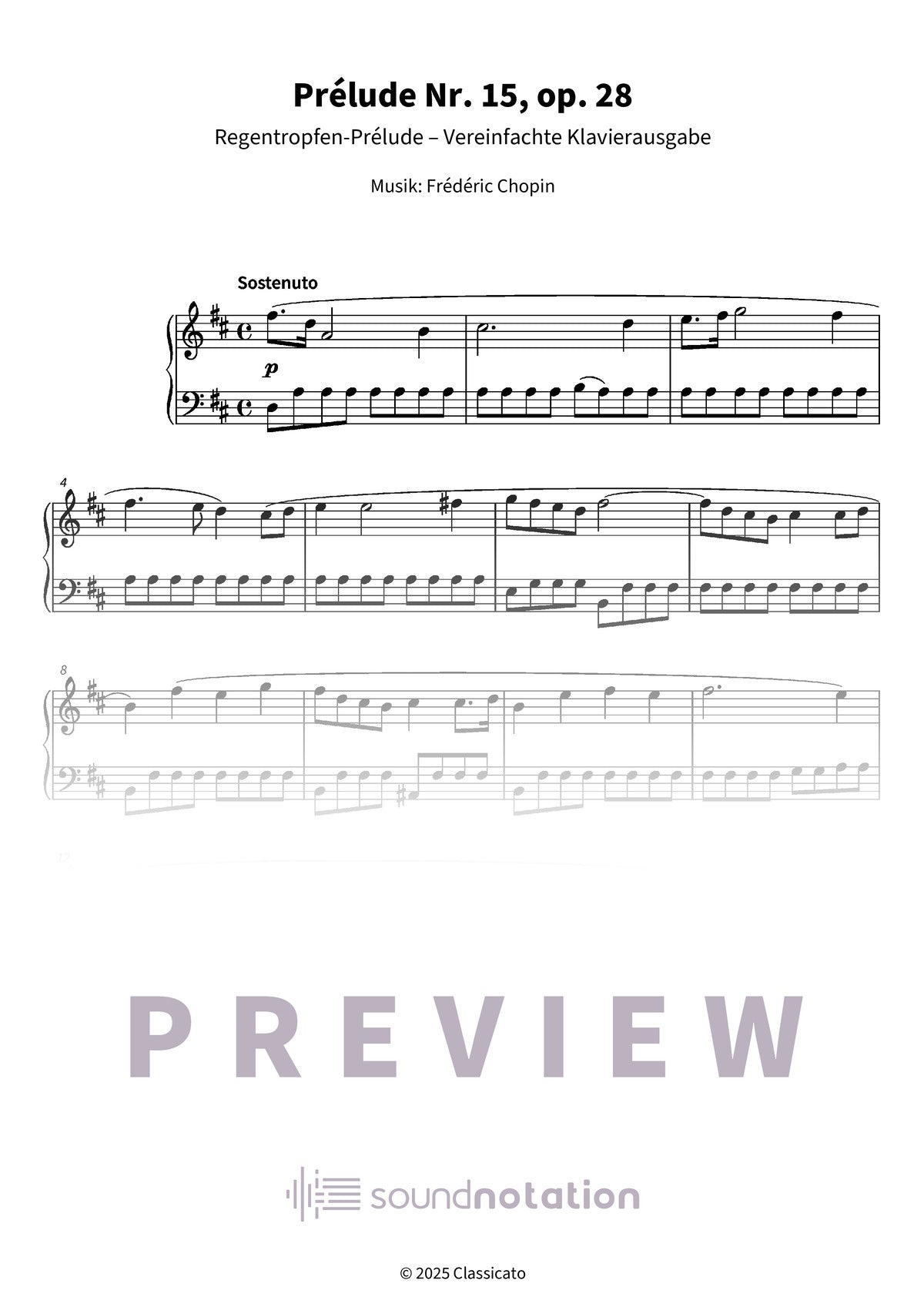 Prélude Nr. 15 - Preview Page 1