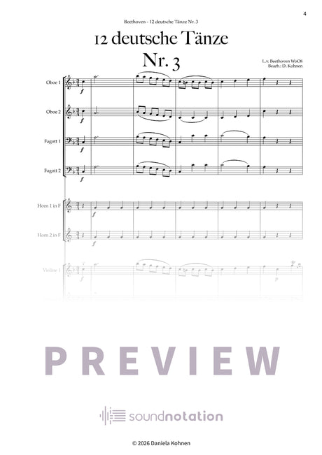 Deutscher Tanz Nr. 3 - Preview Page 1