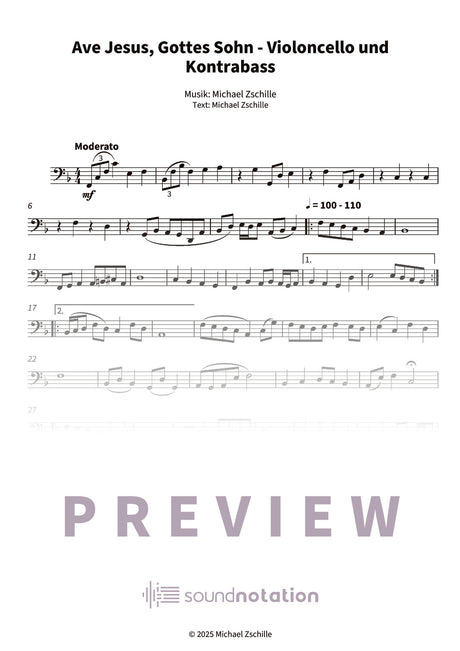 Ave Jesus, Gottes Sohn - Preview Page 1