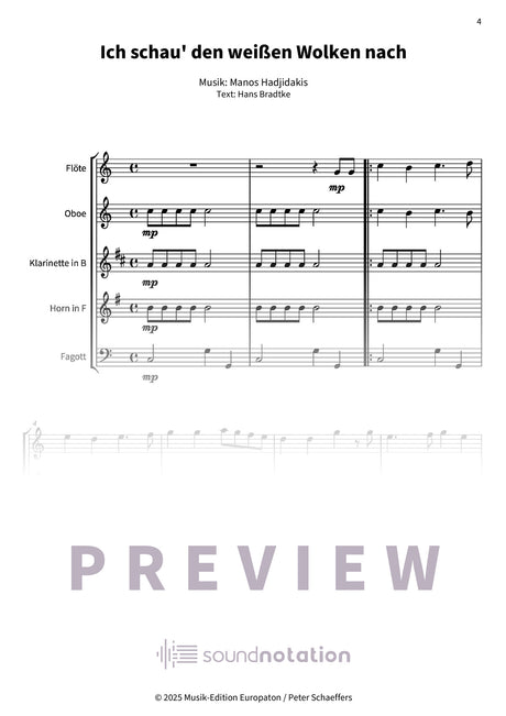 Ich schau' den weißen Wolken nach - Preview Page 1