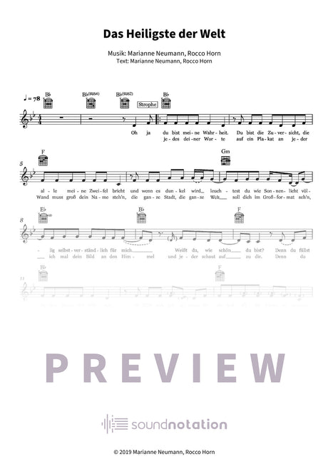 Das Heiligste der Welt - Preview Page 1