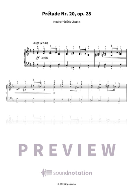 Prélude Nr. 20 - Preview Page 1