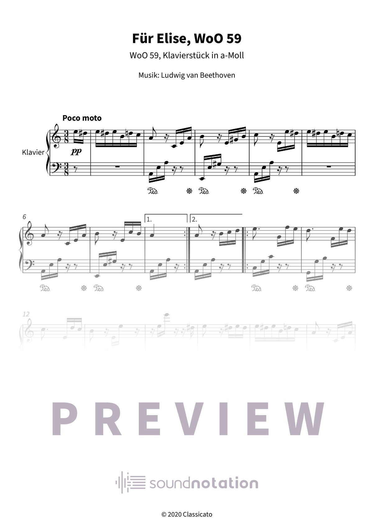 Für Elise - Preview Page 1
