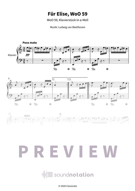 Für Elise - Preview Page 1