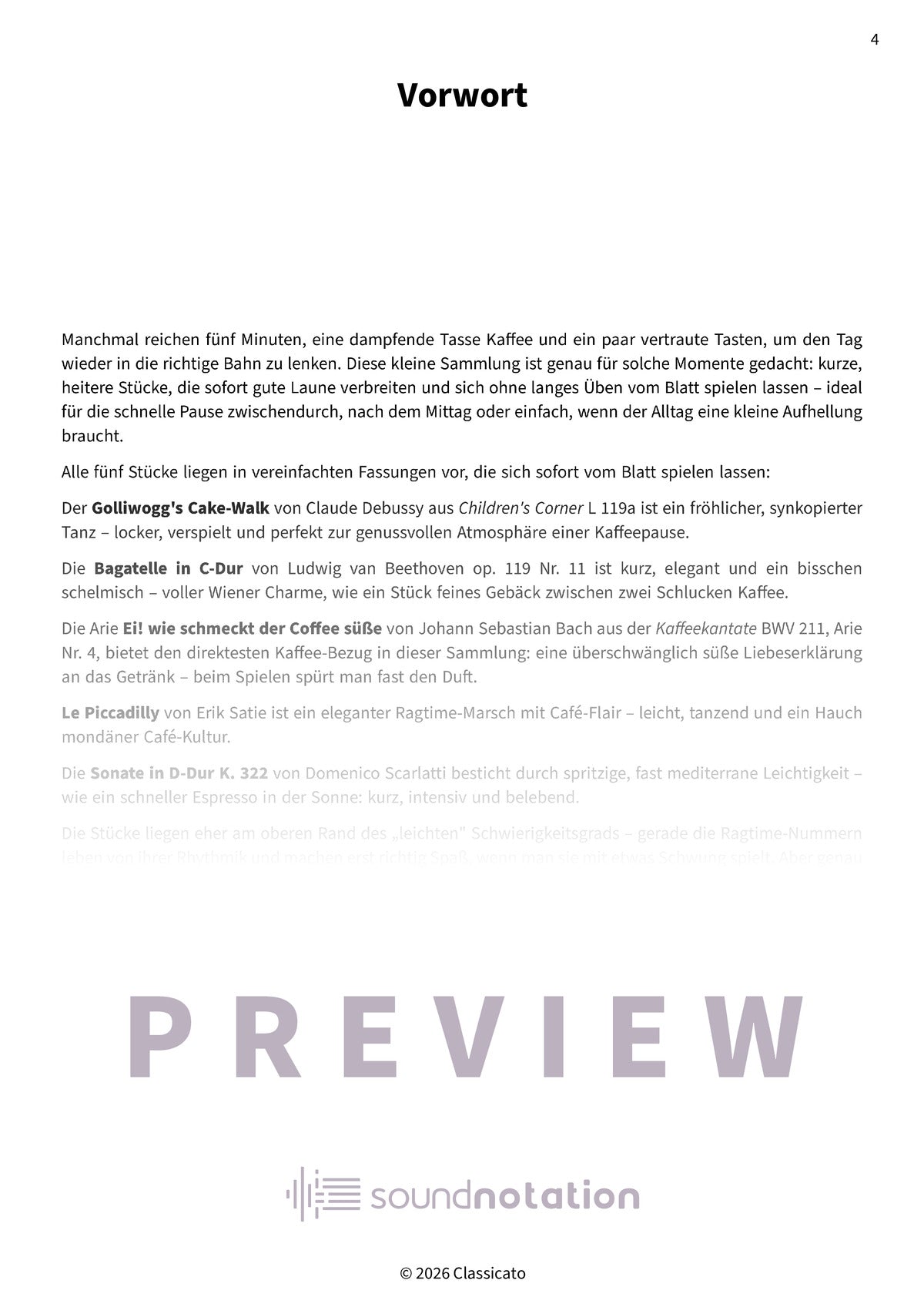 Kaffeepause am Klavier - Preview Page 1