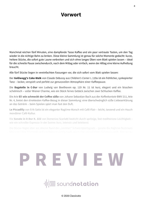 Kaffeepause am Klavier - Preview Page 1