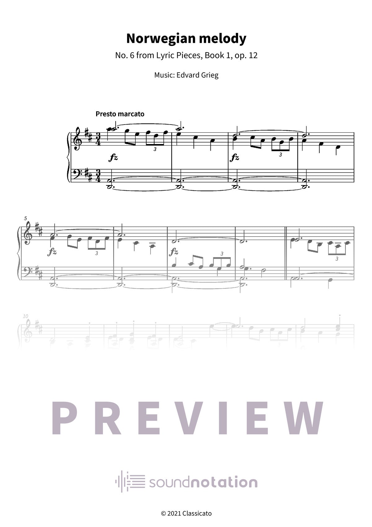 Norwegian melody - Preview Page 1