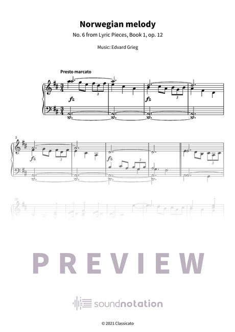 Norwegian melody - Preview Page 1