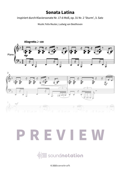 Sonata Latina - Preview Page 1