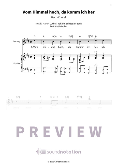 Vom Himmel hoch, da komm ich her - Preview Page 1