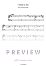Sonate K. 322 - Preview Page 1