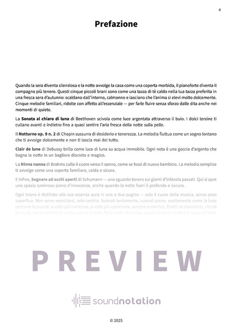 Pezzi notturni sognanti - Preview Page 1
