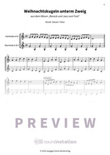 Weihnachtskugeln unterm Zweig - Preview Page 1