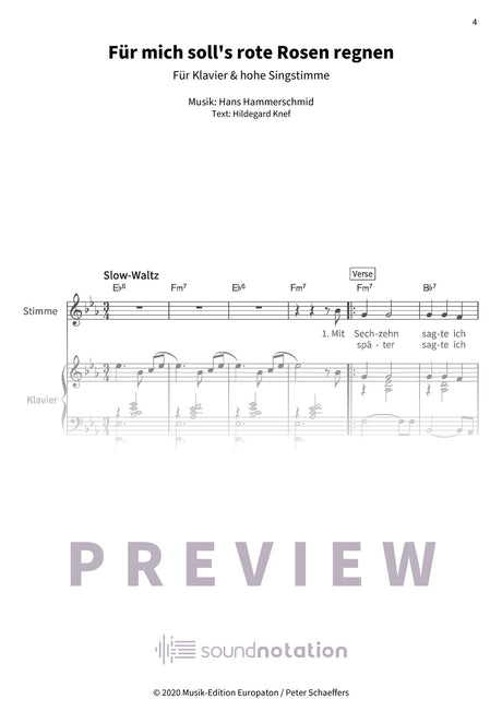 Für mich soll's rote Rosen regnen - Preview Page 1