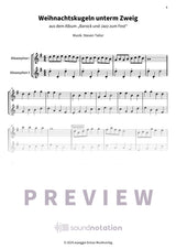 Weihnachtskugeln unterm Zweig - Preview Page 1