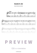 Sonate K. 322 - Preview Page 1