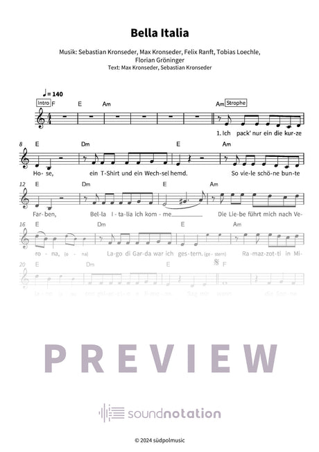 Bella Italia - Preview Page 1