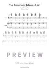 Vom Himmel hoch, da komm ich her - Preview Page 1