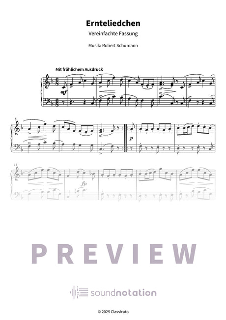 Ernteliedchen - Preview Page 1