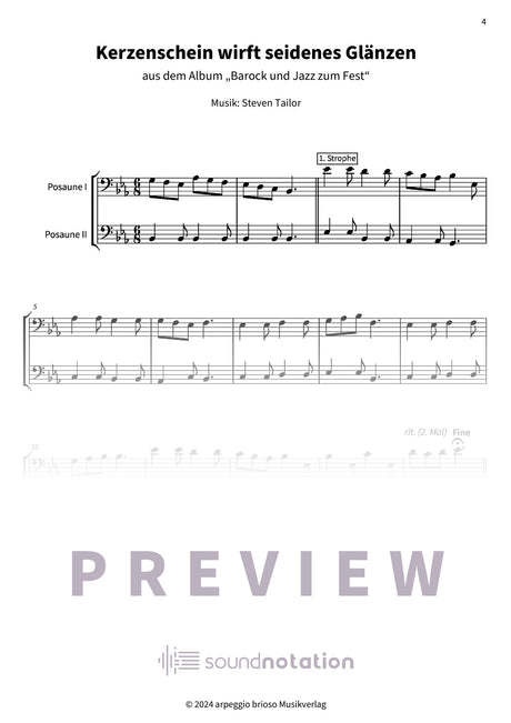 Kerzenschein wirft seidenes Glänzen - Preview Page 1
