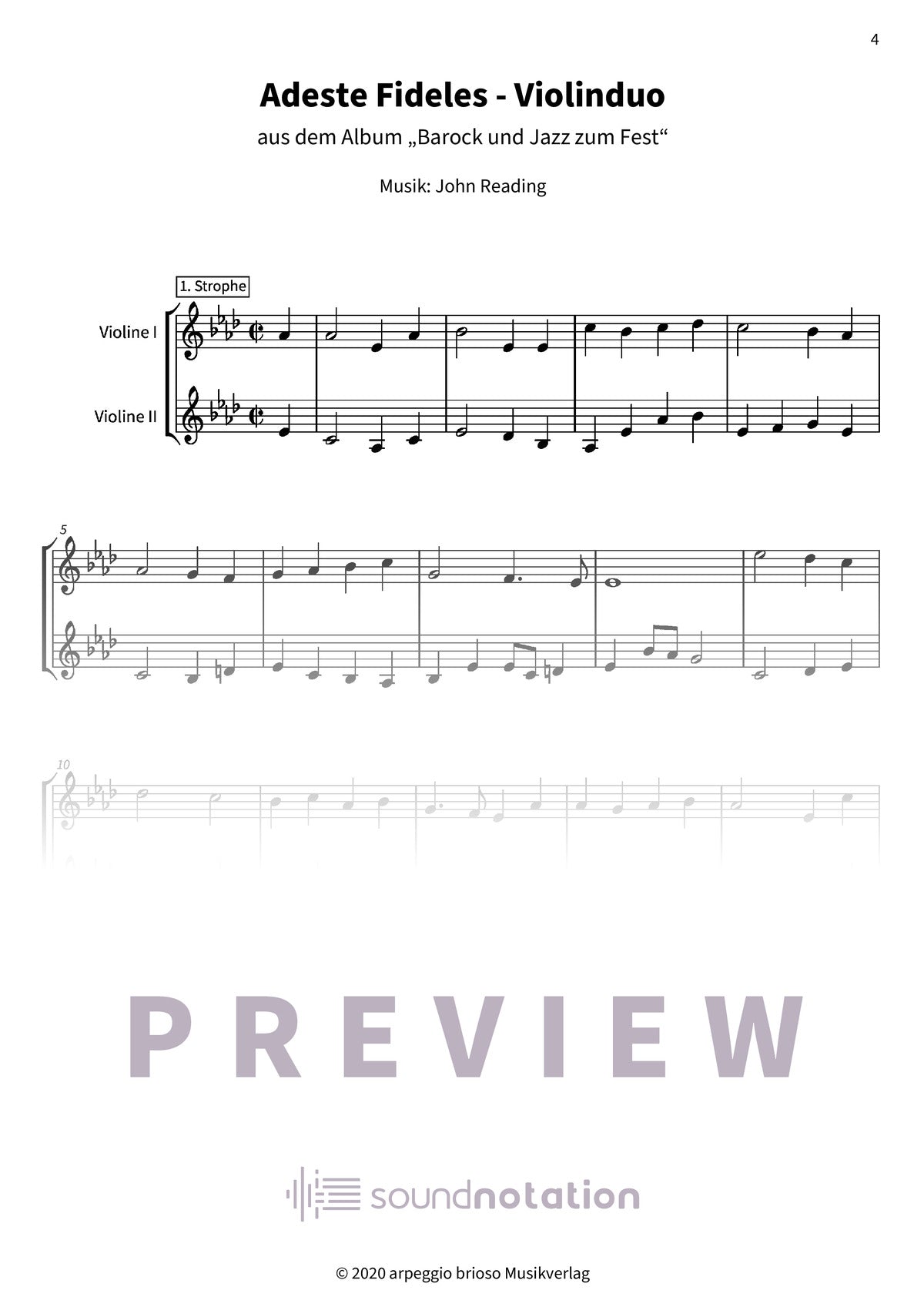 Adeste Fideles - Preview Page 1