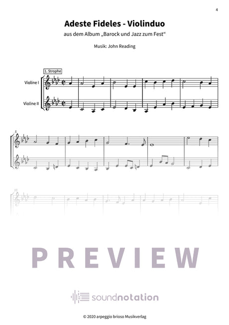 Adeste Fideles - Preview Page 1