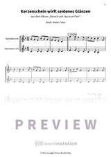Kerzenschein wirft seidenes Glänzen - Preview Page 1