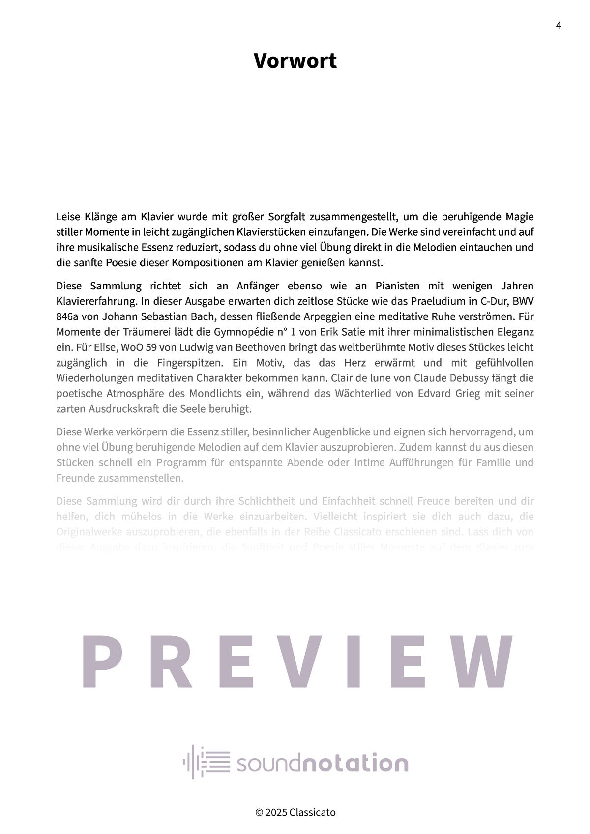 Leise Klänge am Klavier - Preview Page 1