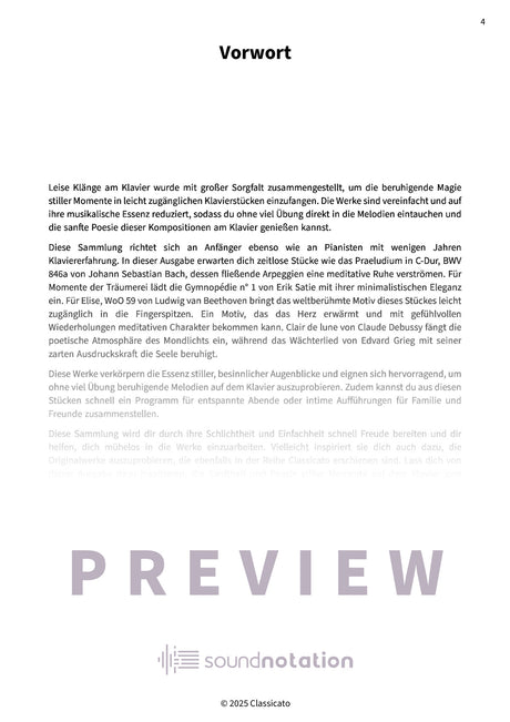 Leise Klänge am Klavier - Preview Page 1