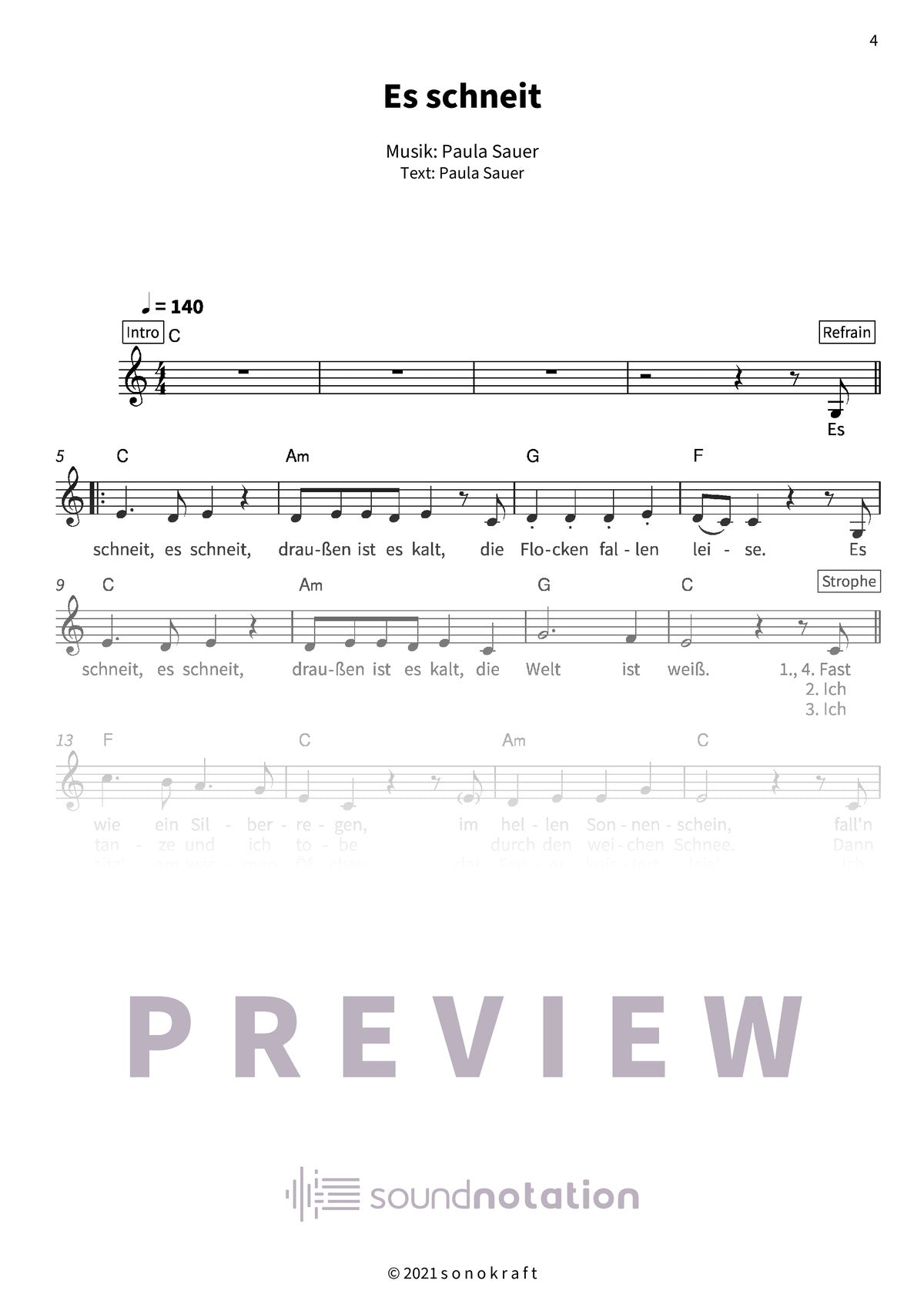 Es schneit - Preview Page 1