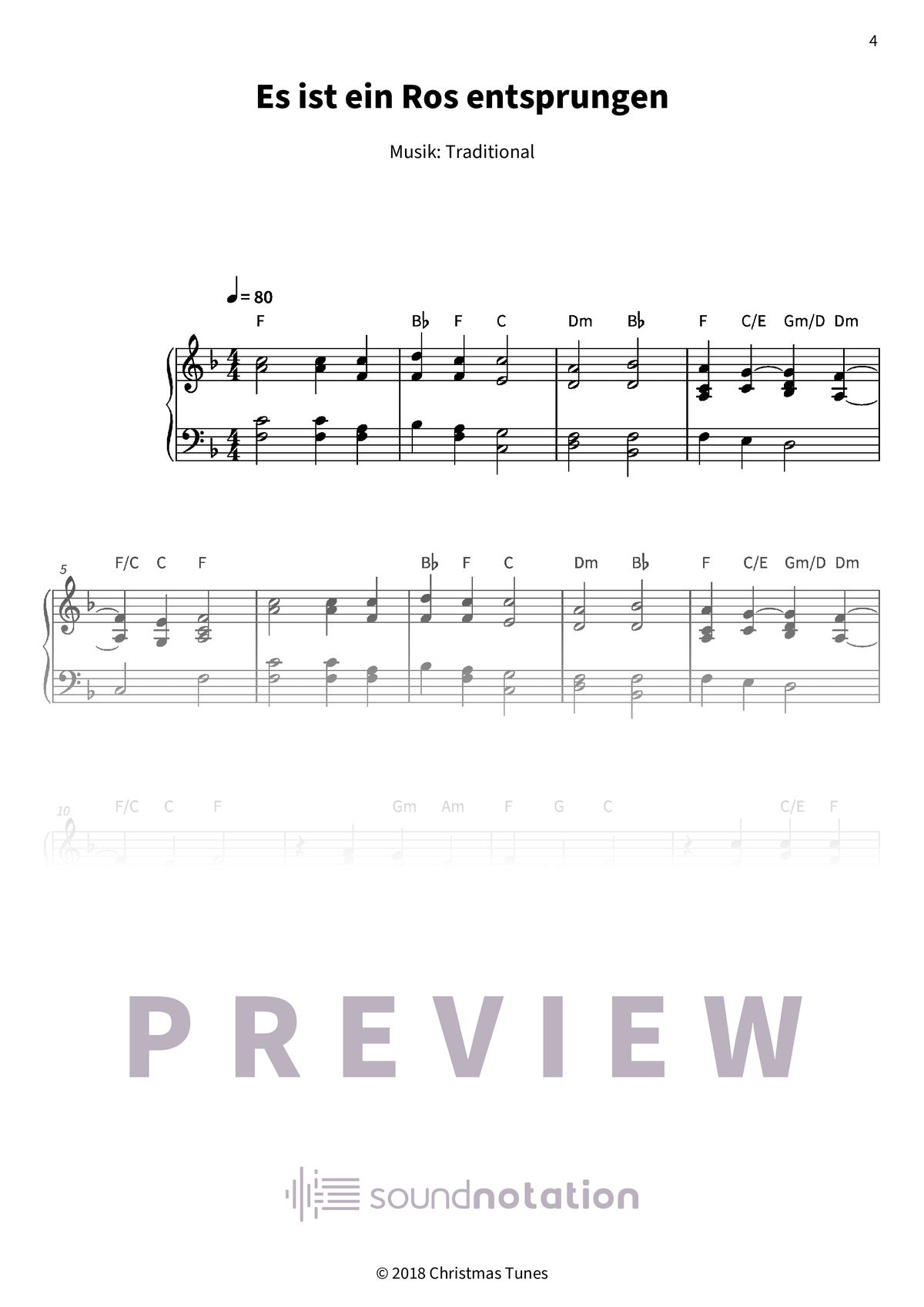 Klang der Stille am Klavier - Preview Page 1