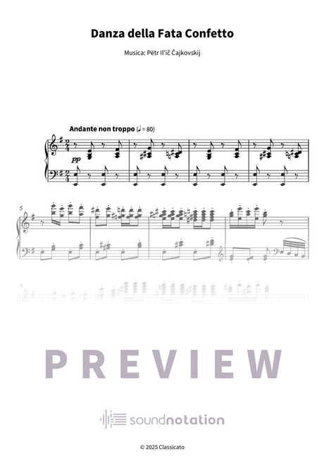 Danza della Fata Confetto - Preview Page 1
