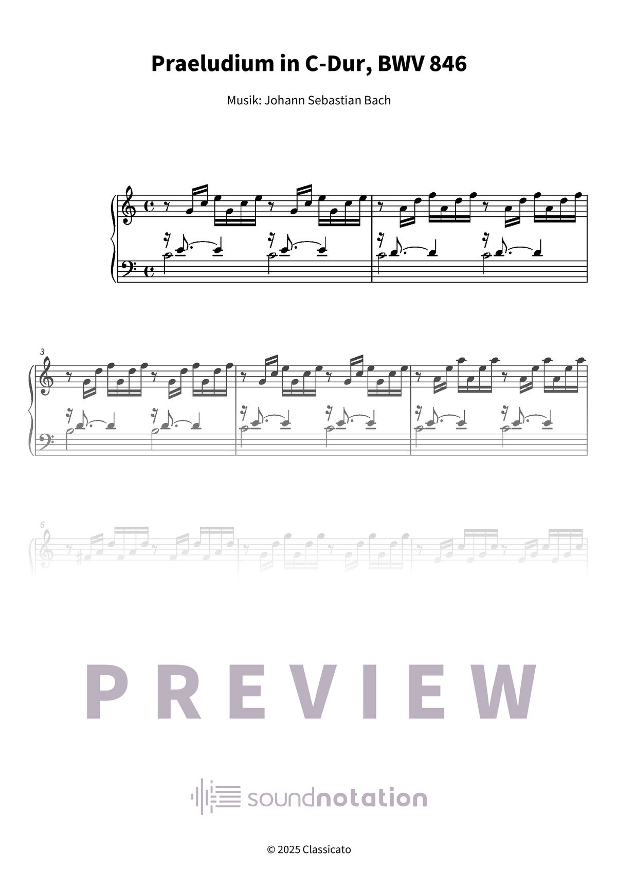 Praeludium in C-Dur - Preview Page 1