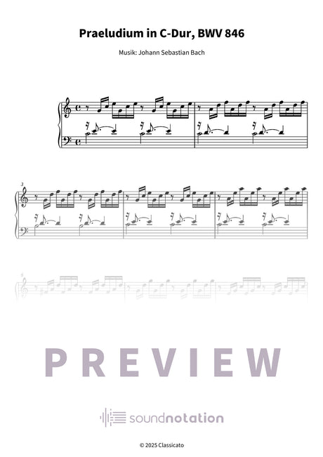 Praeludium in C-Dur - Preview Page 1