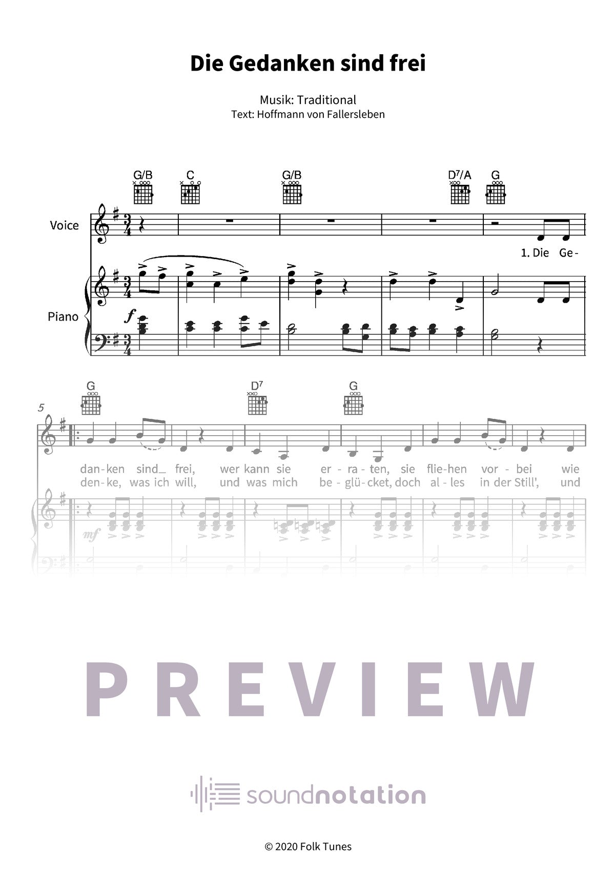 Die Gedanken sind frei - Preview Page 1