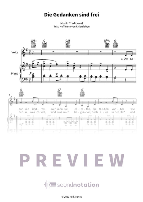 Die Gedanken sind frei - Preview Page 1