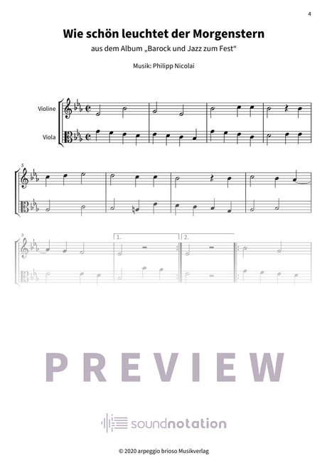 Wie schön leuchtet der Morgenstern - Preview Page 1