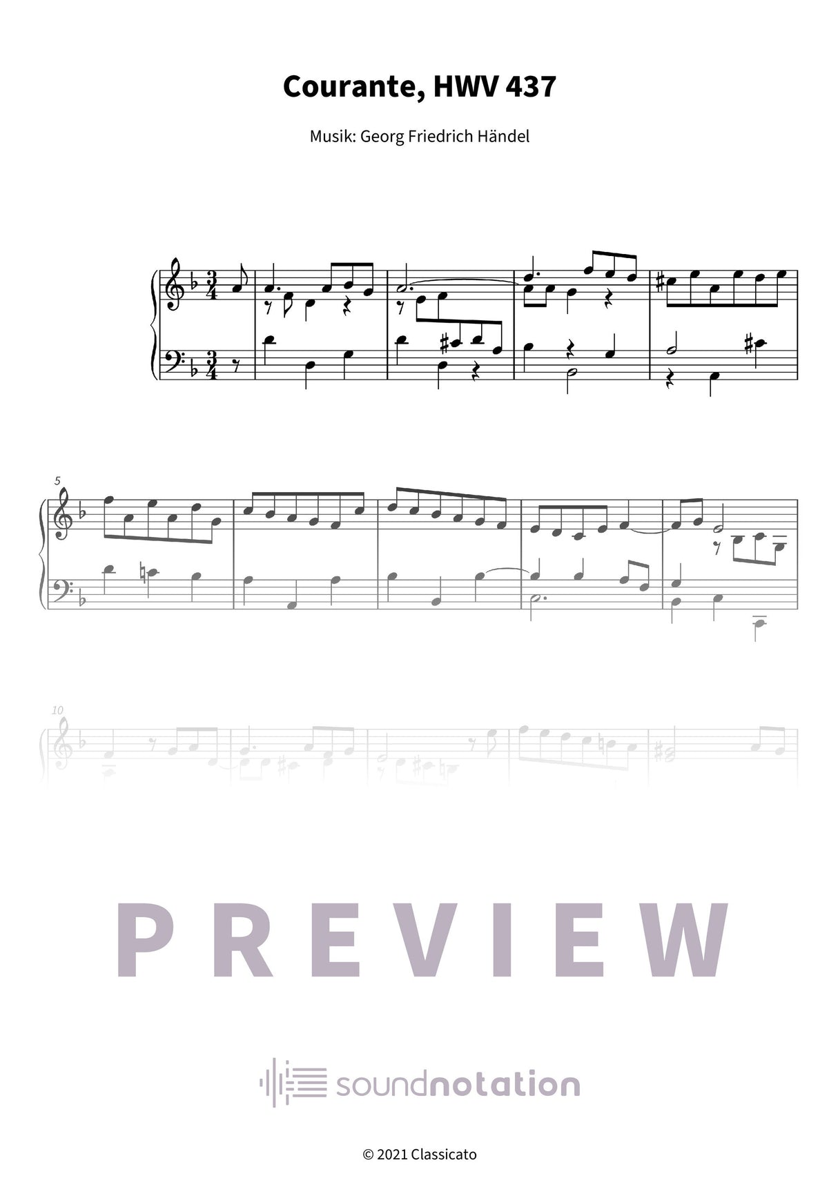 Courante - Preview Page 1