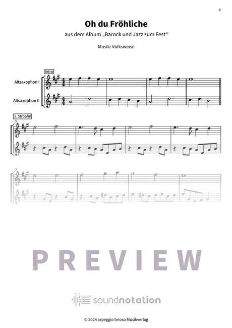 Oh du Fröhliche - Preview Page 1