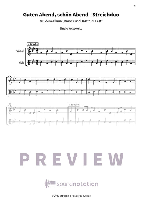 Guten Abend, schön Abend - Preview Page 1