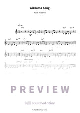 Alabama Song - Preview Page 1