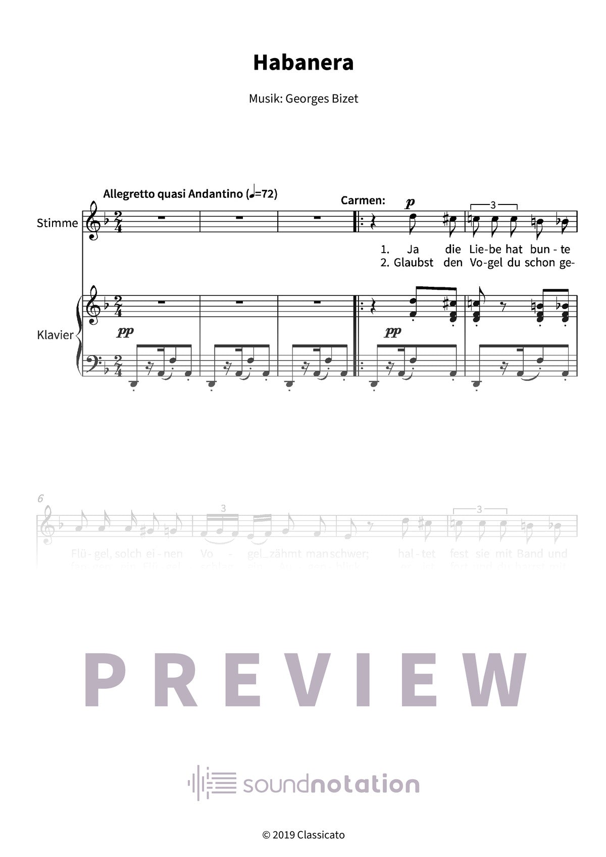 Habanera - Preview Page 1