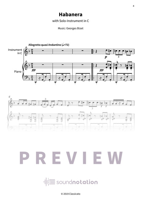 Habanera - Preview Page 1
