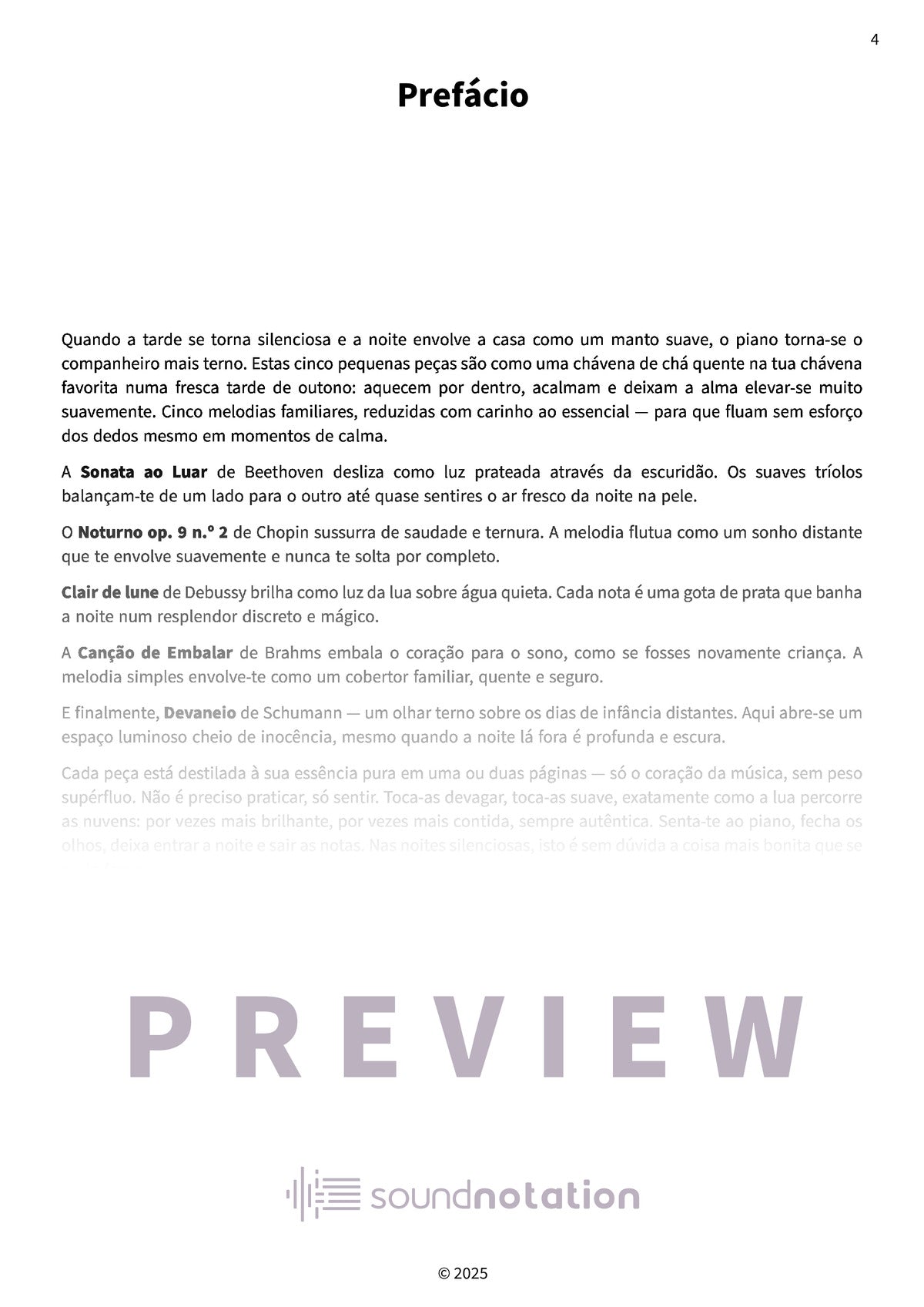Peças noturnas sonhadoras - Preview Page 1