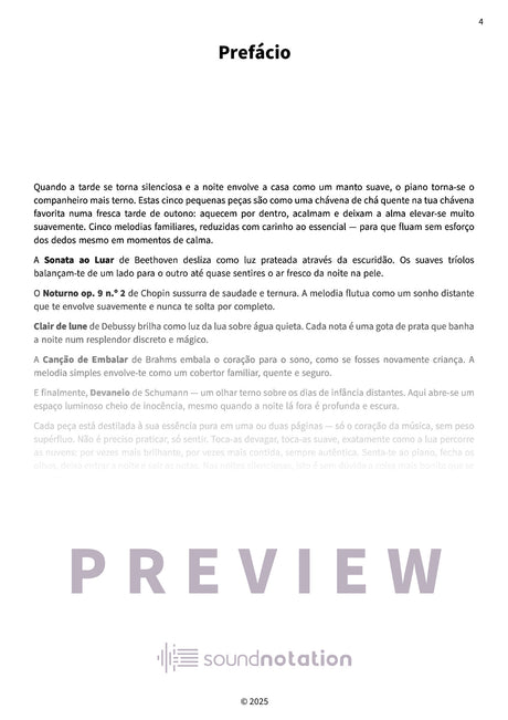 Peças noturnas sonhadoras - Preview Page 1