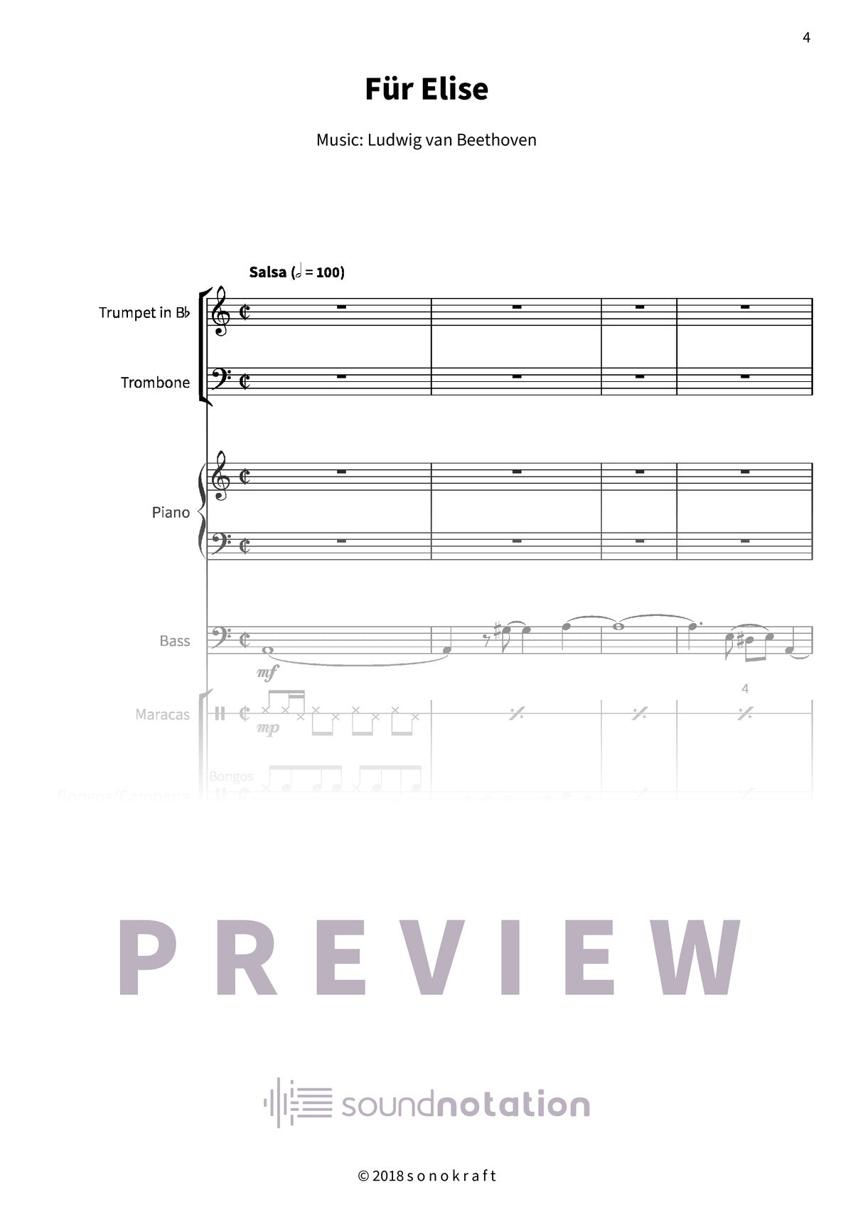 Für Elise - Preview Page 1