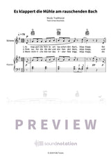 Es klappert die Mühle am rauschenden Bach - Preview Page 1