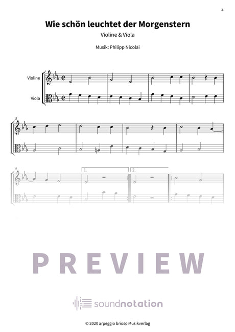 Wie schön leuchtet der Morgenstern - Preview Page 1